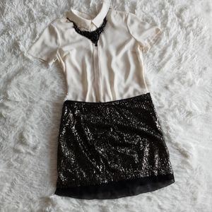 Jennifer Lopez Sequin Mini Skirt